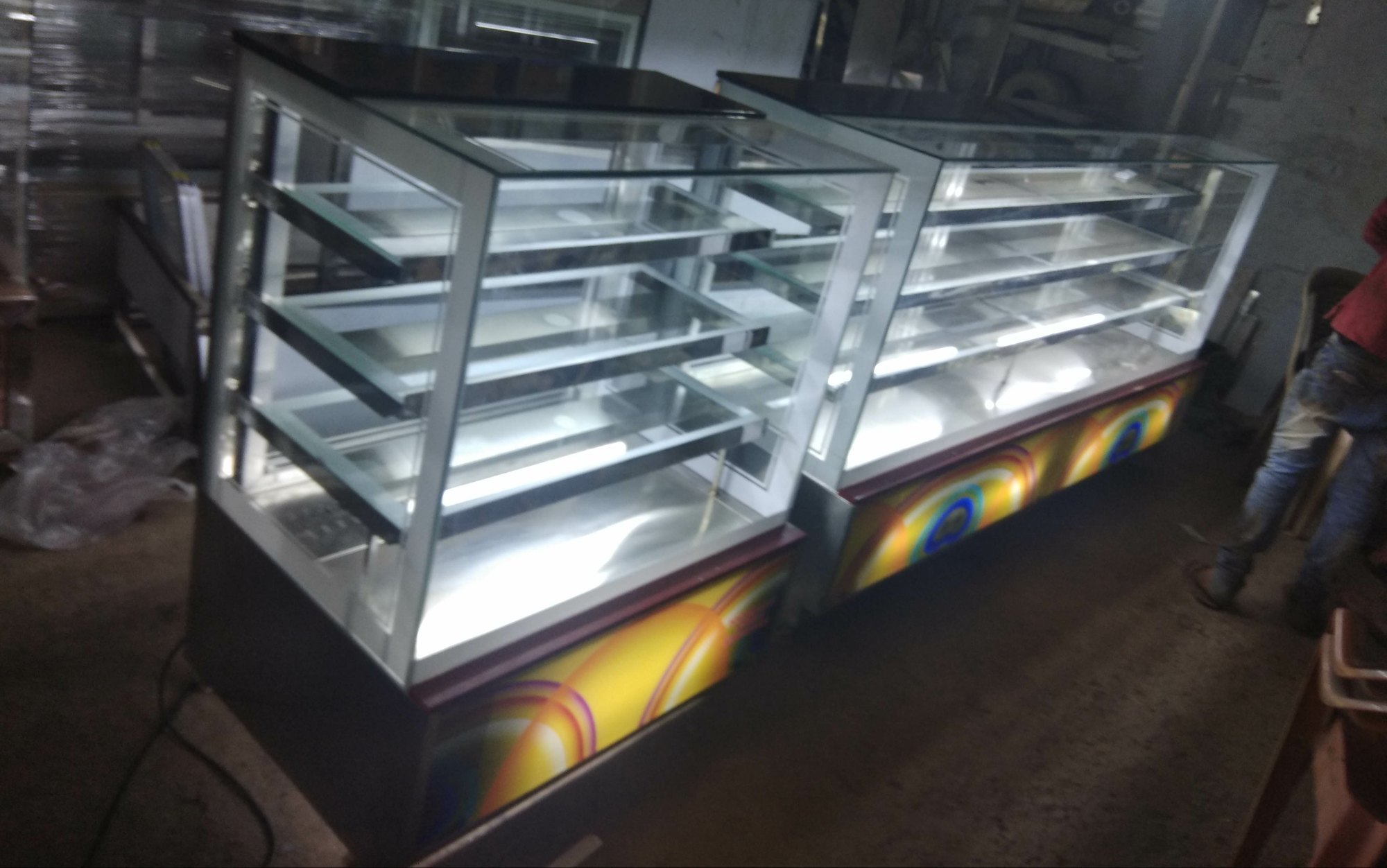 SS Front Display Counter for Chat Juice Chai